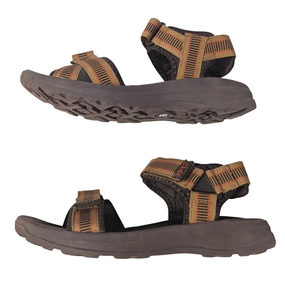 Nunn Bush Mens 1912 Huck Sport River Sandals Tan Multi Hiking Size 8 85010-238